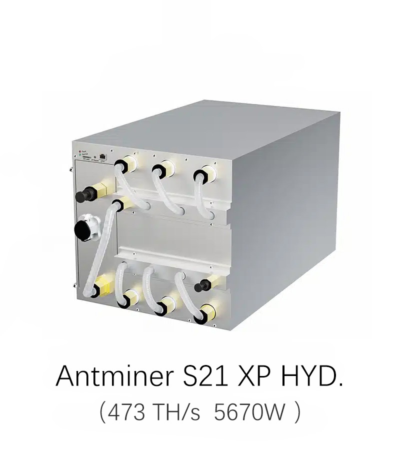 Bitmain Antminer S21 XP Hydro 473Th/s 5670W BTC Mining
